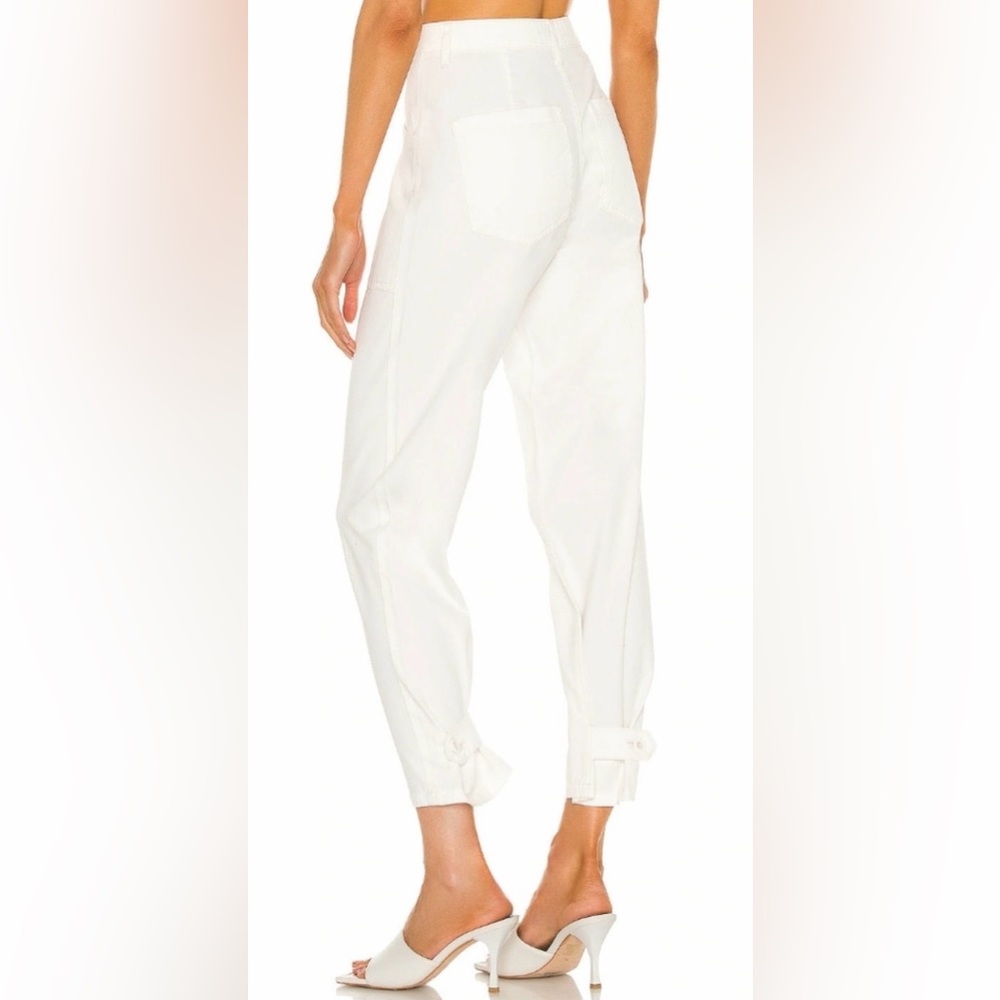PISTOLA Tammy High Rise Cotton Trouser pants  Button Fly-Alabaster White -Sz 27 - Picture 3 of 15